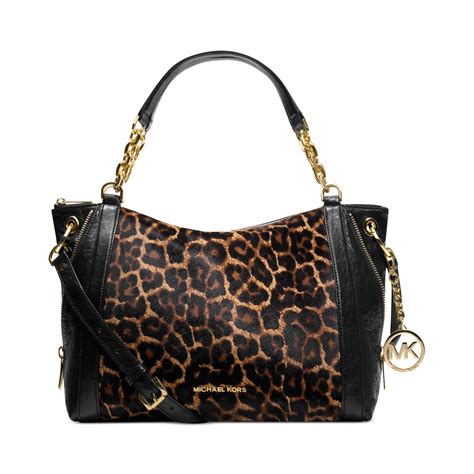 michael kors cheetah satchel|cheetah print Michael Kors bag.